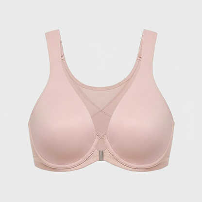 Front Closure Underwire Unlined Back Support Plunge Bra